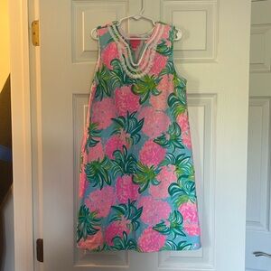 Lily shift dress w collar embellishments